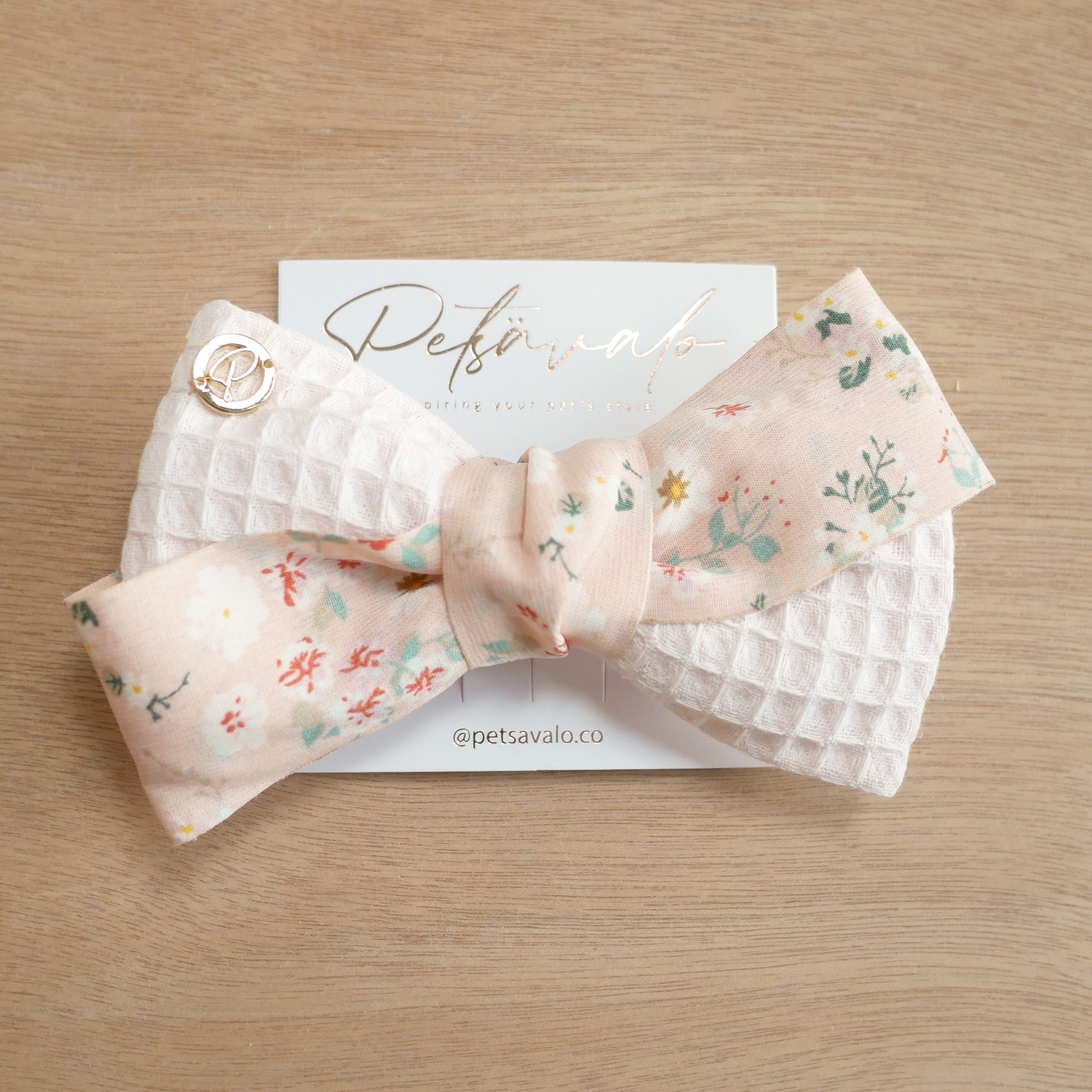 WAFF | Waffle Bow tie - Baby Pink